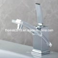 Chromed Tempered Glass Basin Faucet (Qh0776)